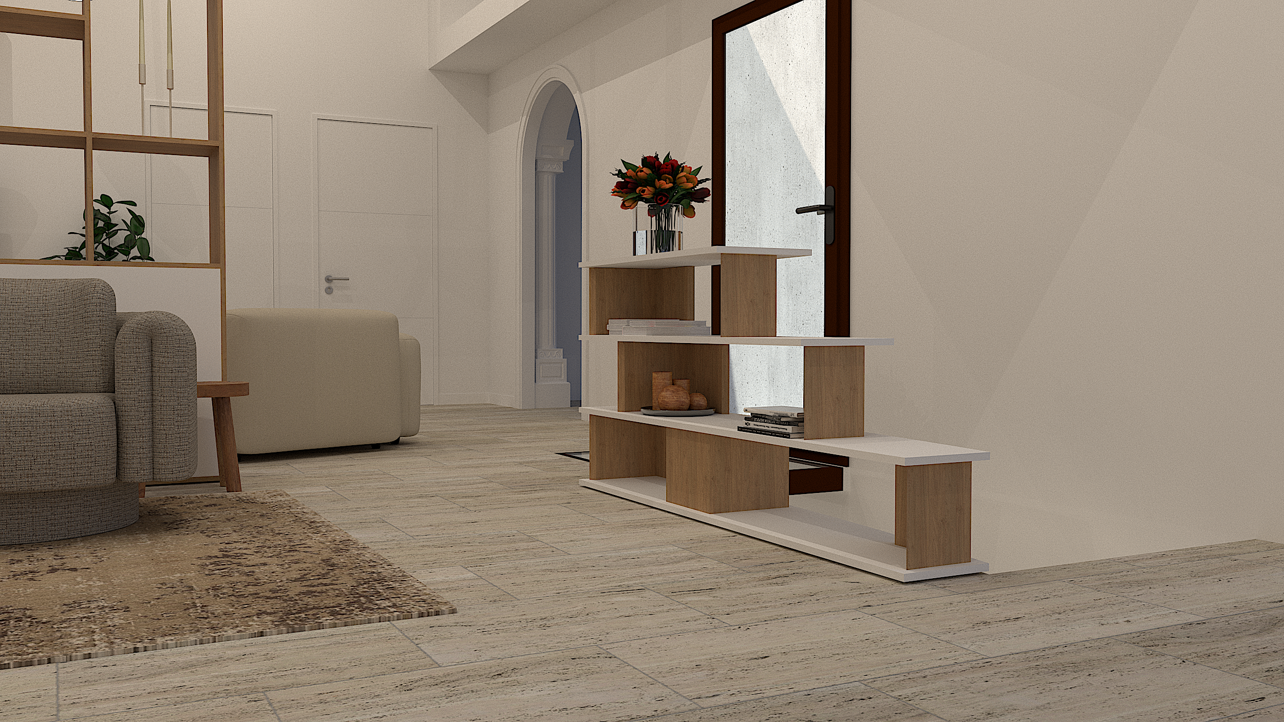 Optimisation des volumes et finitions soignées pour un intérieur haut de gamme